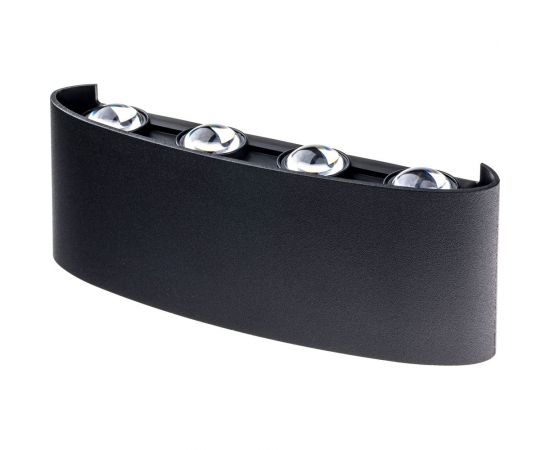 Настенный накладной светильник duwi NUOVO LED 8Вт ABS пластик 3000К IP54 черный 8 лучей 24772 6 – изображение 2