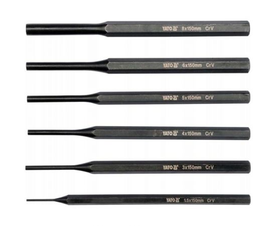 Набор выколоток YATO 1,5-8мм 6 предметов YT-47121 – изображение 3