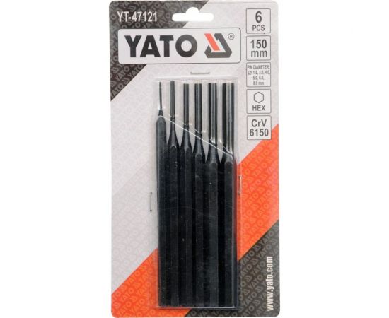 Набор выколоток YATO 1,5-8мм 6 предметов YT-47121 – изображение 2