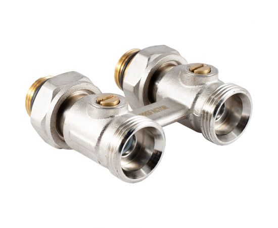 Узел нижнего подключения радиатора PROFACTOR прямой шаровой 1/2х3/4 ЕК PF RVS 612 – изображение 8