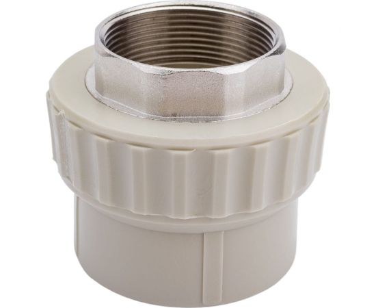 Муфта комбинированная под ключ с внутренней резьбой VALFEX PP-R серая, 63 мм х2"" 10134063Г 127-0367 – изображение 2