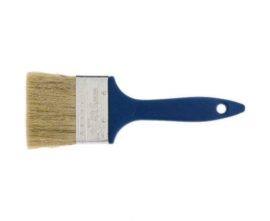 Плоская кисть ТУНДРА смешанная щетина, пластиковая ручка, 2.5"", 63 мм 1818238 – изображение 2