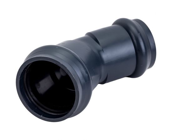 Отвод AQUAVIVA НПВХ напорный двухраструбный 110x45 AQV103110 26510 – изображение 3