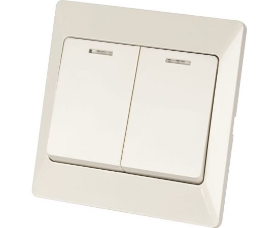 Выключатель TDM Ильмень 2 кл. с подсветкой 10А слоновая кость SQ1823-0104 – изображение 5