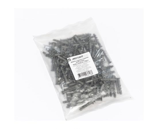 Дюбель с ударным шурупом МВИС Крепежные системы дюбель-гвоздь с усами, 6x60 мм, полипропилен, потай., 100 шт. ДБМ0660П – изображение 2