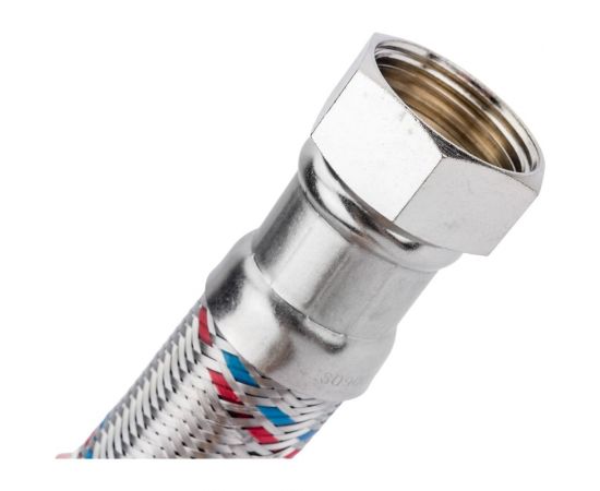 Подводка гибкая для воды Гигант (гайка-штуцер 1; 40 см) AQUALINE 4969 – изображение 4