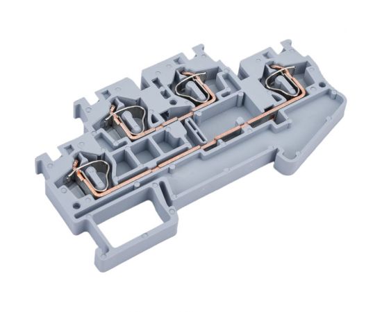 Клеммная самозажимная двойная колодка EKF JXB-ST-4 32А серая 40 шт PROxima plc-jxb-st-4-4-2 – изображение 6