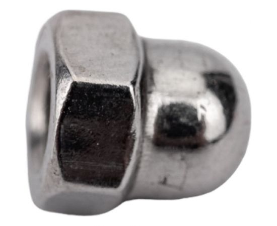 Шестигранная колпачковая гайка DINFIX DIN 1587, нерж А2, M4, 10 шт. 00-00003334 – изображение 3