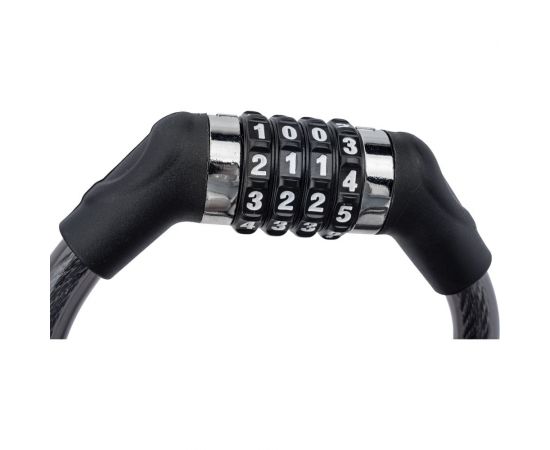 Противоугонный замок JOY KIE GK-102.707A 15 (120 см; трос 15 мм; в оплетке; кодовый; черный) HQ-0004224 – изображение 3