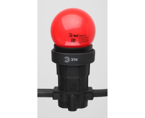 Светодиодная лампа ЭРА ERARL45E27 LED Р451WE27, шар, 4SMD, 1W, E27, для белтлайт, 10/100/6000, красный Б0049575 – изображение 5