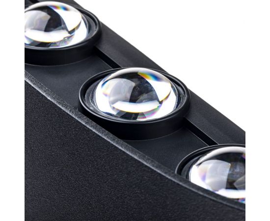 Настенный накладной светильник duwi NUOVO LED 8Вт ABS пластик 3000К IP54 черный 8 лучей 24772 6 – изображение 3