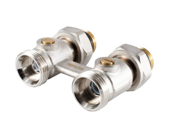 Узел нижнего подключения радиатора PROFACTOR прямой шаровой 1/2х3/4 ЕК PF RVS 612 – изображение 6