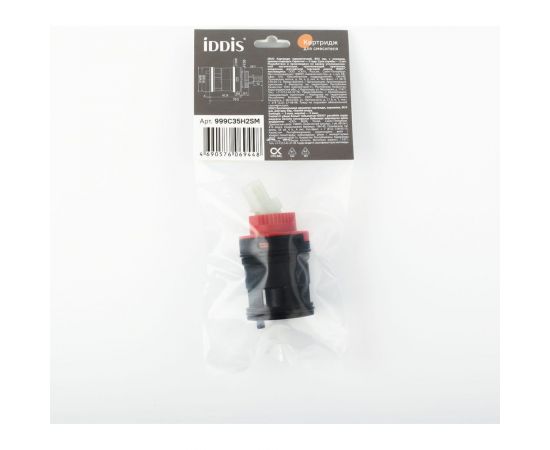 Картридж для смесителя IDDIS керамика 35 мм, с ножками, прямая подводка 999C35H2SM – изображение 4
