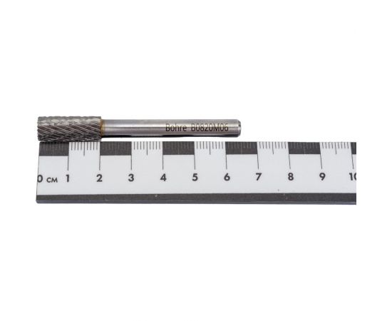 Борфреза твердосплавная Bohre цилиндрическая с торцовыми зубьями, тип В 08-20-М-06-L65 КБ001385 – изображение 6