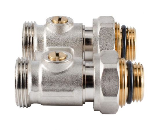 Узел нижнего подключения радиатора PROFACTOR прямой шаровой 1/2х3/4 ЕК PF RVS 612 – изображение 5