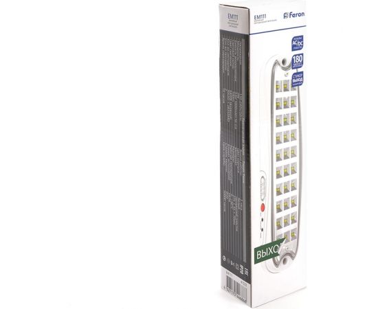Аварийный светильник FERON 30 LED AC/DC, белый, EM111 41533 – изображение 6