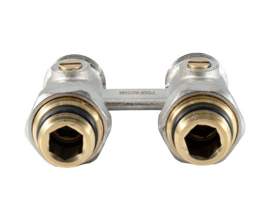 Узел нижнего подключения радиатора PROFACTOR прямой шаровой 1/2х3/4 ЕК PF RVS 612 – изображение 3