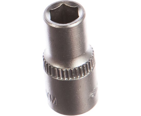 Головка торцовая МАСТЕР (6 мм; 1/4""; Cr-V; FLANK) Зубр 27715-06 