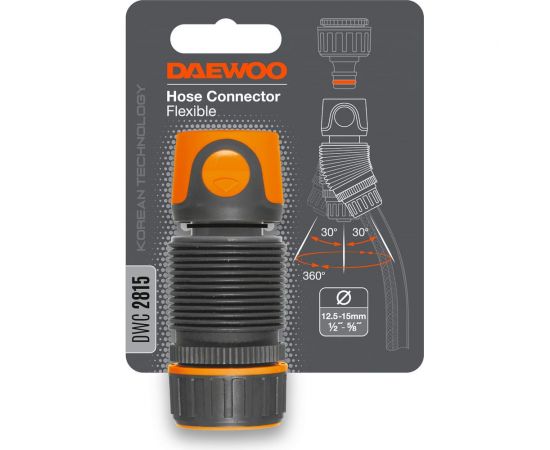 Коннектор гибкий для шланга (1/2”-5/8”; 12.5-15 мм) DAEWOO DWC 2815 