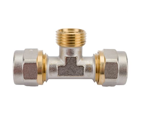 Латунный тройник AV Engineering 1/2x16 2.0 с наружной резьбой AVE309008 