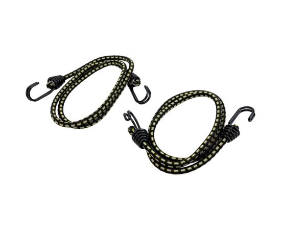 Крепежный шнур STAYER резиновый 100 см c двойным стальным крюком 2 шт 40506-100 