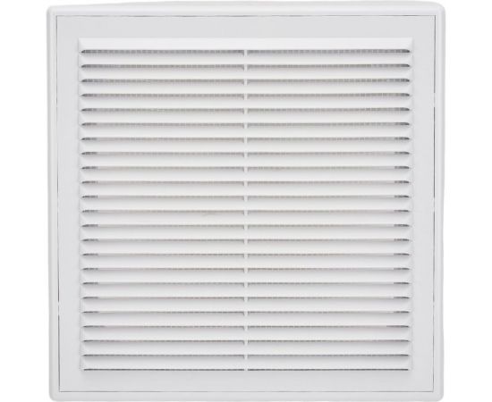 Решетка вентиляционная вытяжная с рамкой (250x250 мм; белая) ВИЕНТО 2525ВР 