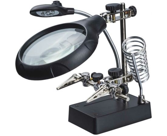 Держатель Третья рука (90/34 мм; 2 зажима) ОНЛАЙТ 90053 