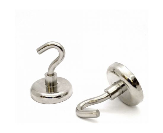 Магнитный крючок ПРОФ-МАГНИТ Е36, сцепление 41 кг, 2 шт. PMYP-Е-36 