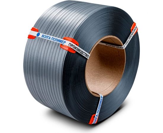 Полипропиленовая лента ВОЛГА ПОЛИМЕР 12x06, серая, 3000 м 12-06-3000-117-00 