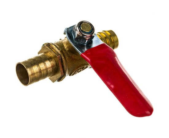 Шаровой кран Pegas pneumatic латунь, елочка, под шланг, 10x10 мм 4412 – изображение 3