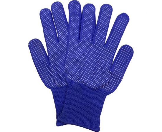 Рабочие нейлоновые перчатки Master-Pro МИКРОТАЧ синие, 1 пара 2513-NPVC-BLUE-L – изображение 3