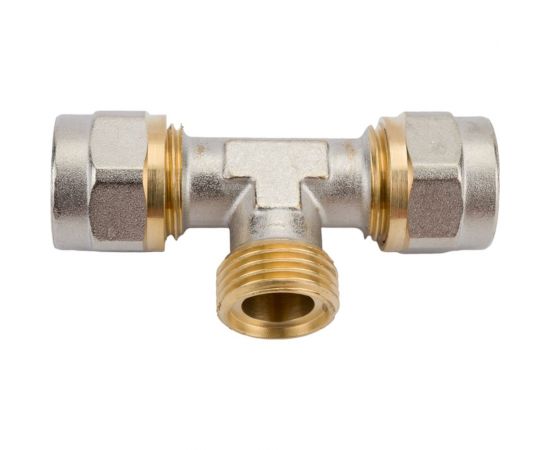 Латунный тройник AV Engineering 1/2x16 2.0 с наружной резьбой AVE309008 – изображение 2