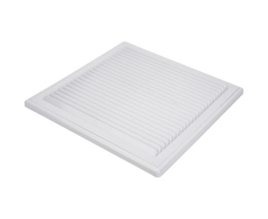 Решетка вентиляционная вытяжная с рамкой (250x250 мм; белая) ВИЕНТО 2525ВР – изображение 4