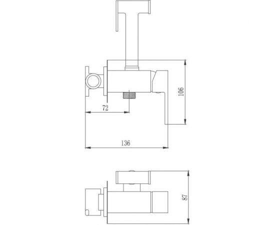Смеситель для биде Haiba HB5511 – изображение 2