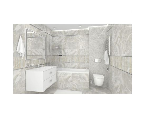 Керамическая настенная плитка LAPARET Plazma зеленый, 30x60 см, 1.98 кв. м, 11 плиток в упаковке х9999213238 – изображение 5