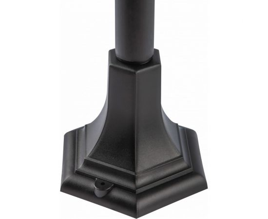 Садово-парковый напольный светильник ЭРА 4-гранный, черный, 112см, E27, IP44 У1 НТУ 0740002 4 Б0051192 – изображение 7