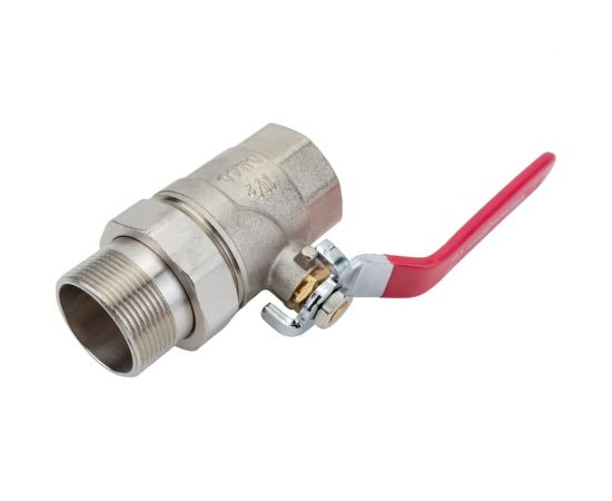 Шаровой кран с полусгоном EUROS (ручка-усиленный рычаг) 1 1/2" ВР-НР EU.YT1287070 112_k – изображение 2