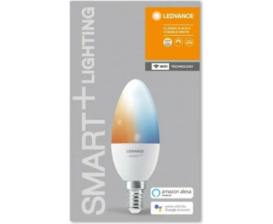 Умная WiFi лампа LEDVANCE SMART+ WiFi Candle Tunable White 40 5 W/2700…6500K E14 4058075485556 – изображение 3
