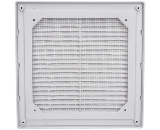 Решетка вентиляционная вытяжная с рамкой (250x250 мм; белая) ВИЕНТО 2525ВР – изображение 3