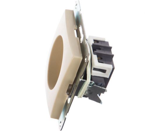 Розетка LK Studio без з/к, со шторками, бежевый 863301-1 – изображение 2