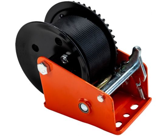 Ручная барабанная лебедка Сибталь модель LRB, 800 кг, лента 10 м 070 0018 0800 – изображение 6