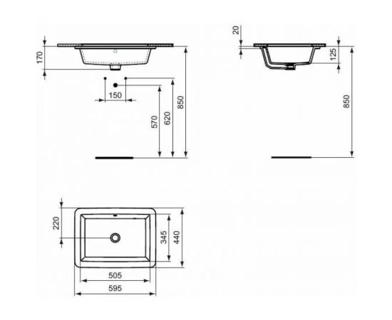Раковина Ideal Standard Strada 60 см K077901 – изображение 2