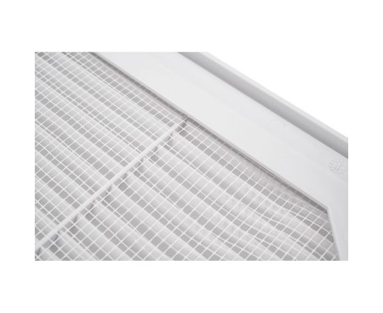 Решетка вентиляционная вытяжная с рамкой (250x250 мм; белая) ВИЕНТО 2525ВР – изображение 2