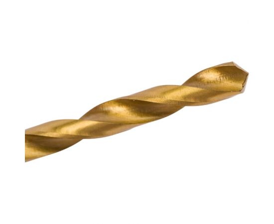 Сверло по металлу 10 шт, 5 мм, титан+кобальт, Р6М5К5 vertextools 666-05 – изображение 3