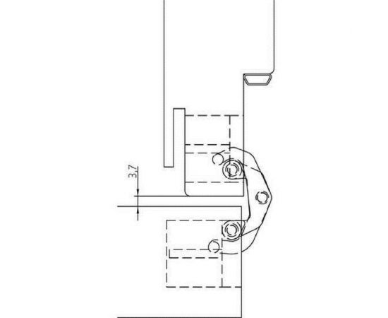 Скрытая петля MORELLI HH-4 PG цвет - золото 9010625 – изображение 2