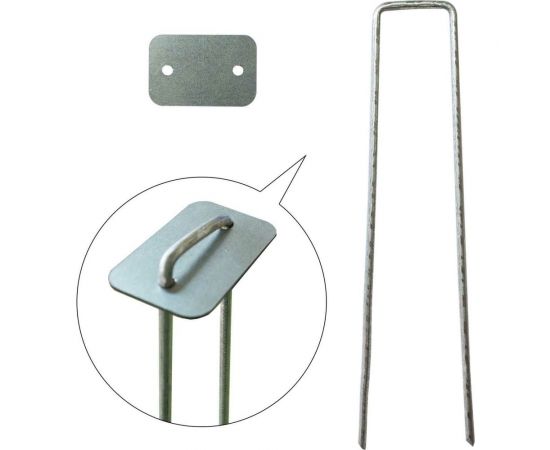 Садовые скобы Delta-Park FIX для геотекстиля GB, 160 шт. skobafix160 – изображение 3