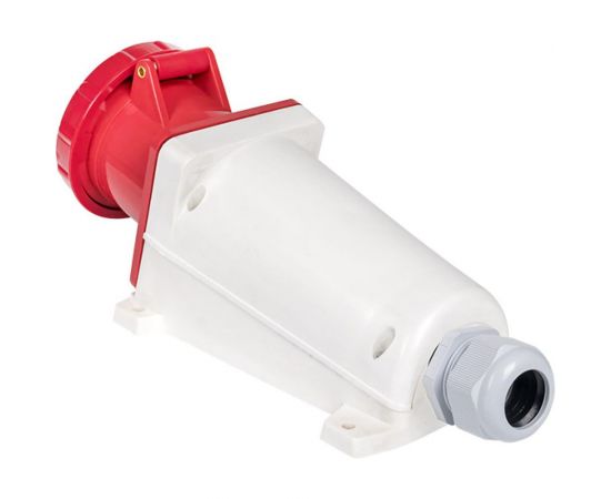 Кабельная розетка EKF 63А 3Р+Е IP44 на пов 380В 134 ps-134-63-380 – изображение 5