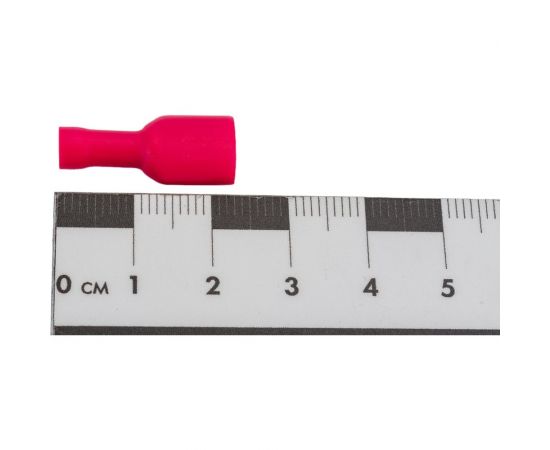 Полностью изолированная клемма "мама" Nord-Yada 6.3мм 0.5-1.5кв.мм (красная) 905348 – изображение 4