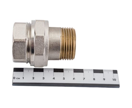 Соединитель ITAP прямой, никелированный, ""американка"", 1 ART 161 – изображение 2