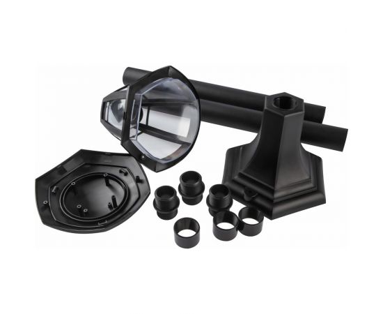 Садово-парковый напольный светильник ЭРА 4-гранный, черный, 112см, E27, IP44 У1 НТУ 0740002 4 Б0051192 – изображение 4